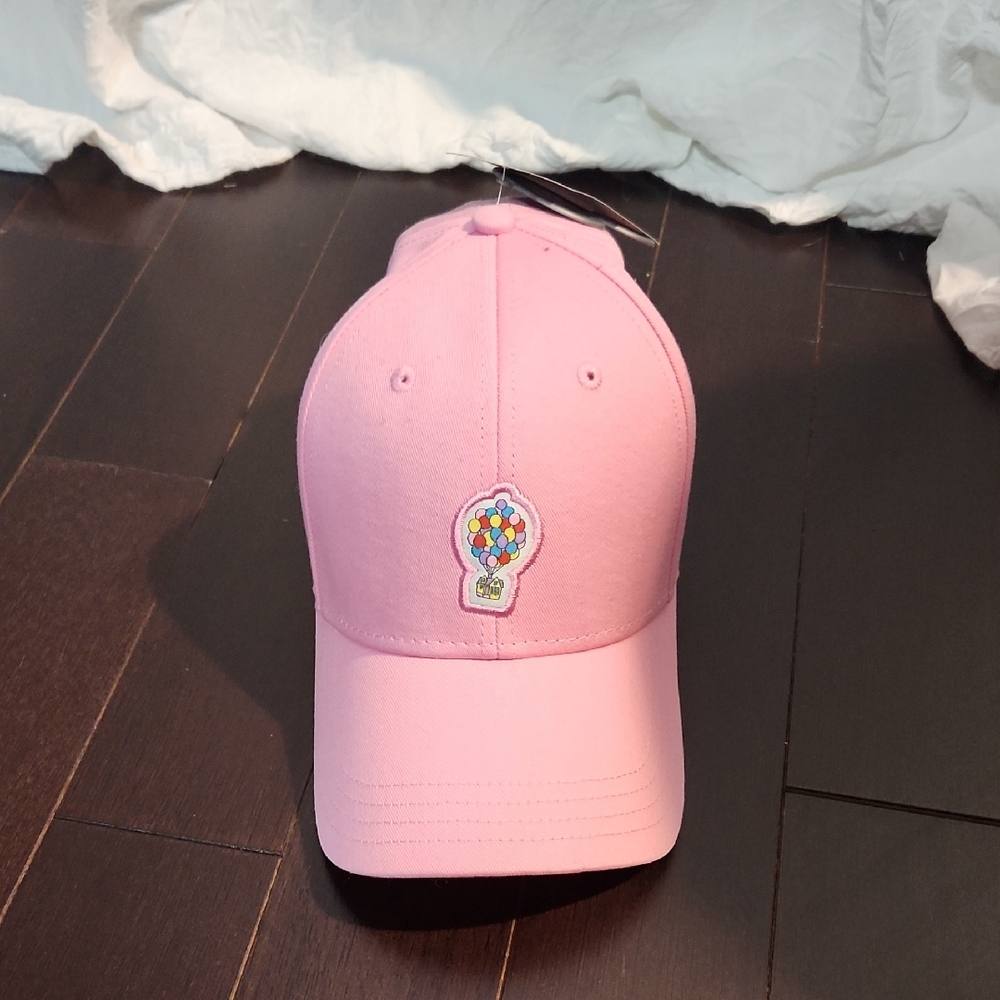 Pink Baseball Cap with Balloon Patch